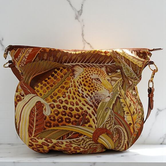 Salvatore Ferragamo Jungle Leopard Shoulder Bag - Picture 1 of 16